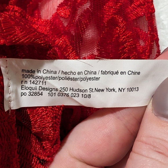 Eloquii Lace Mock Neck Blouse - Picture 10 of 12